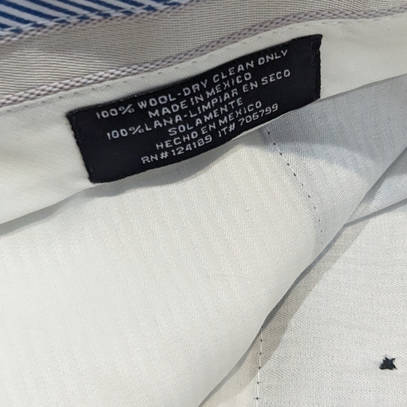 NWOT Kirkland Signature Men's Pleated Italian Wool Dress Slacks 38 x 29 - Picture 9 of 15